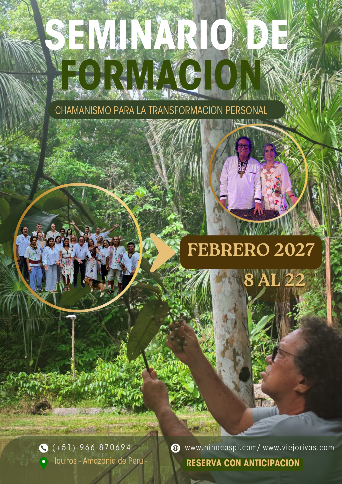 Seminario de formación vivencial chamánica de febrero de 2027